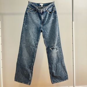 H&M Size 10 Wide Leg High Rise Jean
